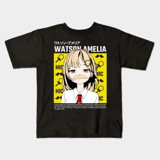 Amelia Watson with Mustache Kids T-Shirt